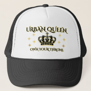 Gorra De Camionero Mujeres de malla de nailon negro y blanco OWN YOUR