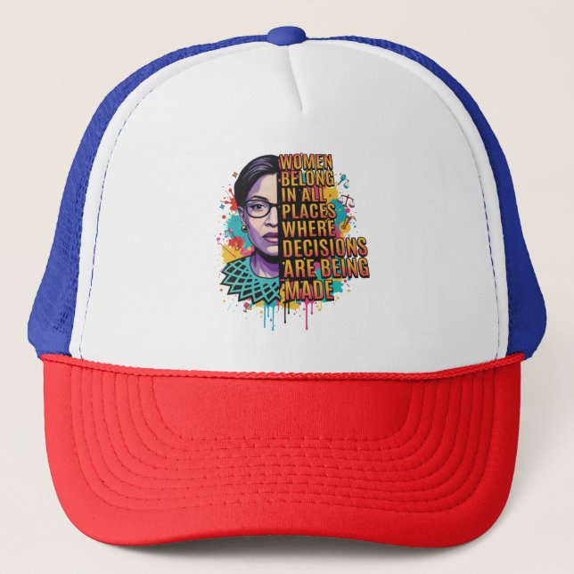Gorra De Camionero Mujeres de todas partes (Anverso)