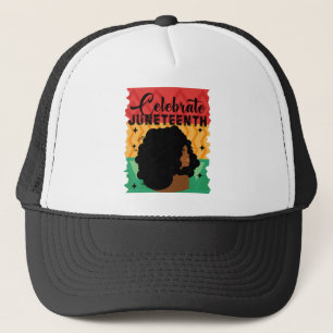 Gorra De Camionero Mujeres Negras Juneteenth Celebran Día de la Indep