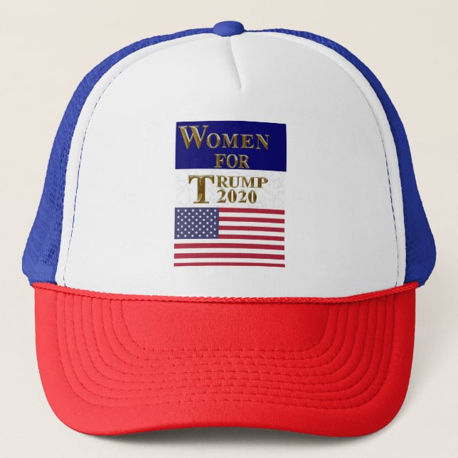 GORRA DE CAMIONERO MUJERES PARA TRUMP 2020 (Anverso)