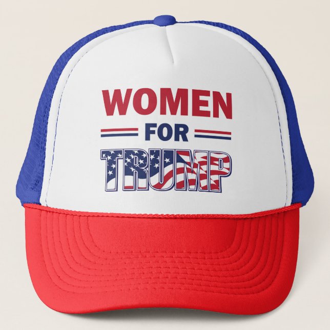Gorra De Camionero Mujeres por Trump (Anverso)