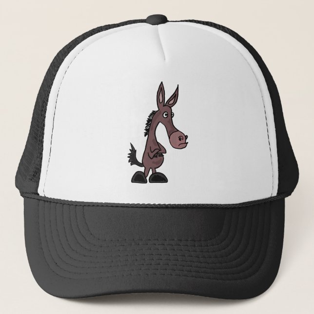 Gorra De Camionero Mula del ANUNCIO o dibujo animado obstinada de (Anverso)