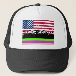 Gorra De Camionero multitud fiesta en los estados unidos