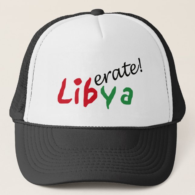 Gorra De Camionero Mundo Affairs_Liberate Libia (Anverso)