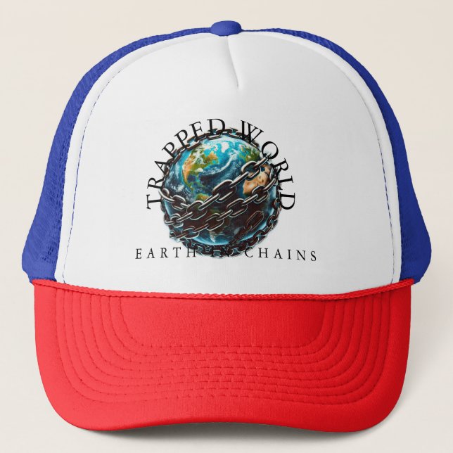 Gorra De Camionero Mundo atrapado (Anverso)