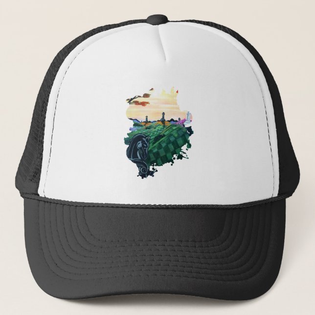 Gorra De Camionero Mundo Del Ajedrez (Anverso)