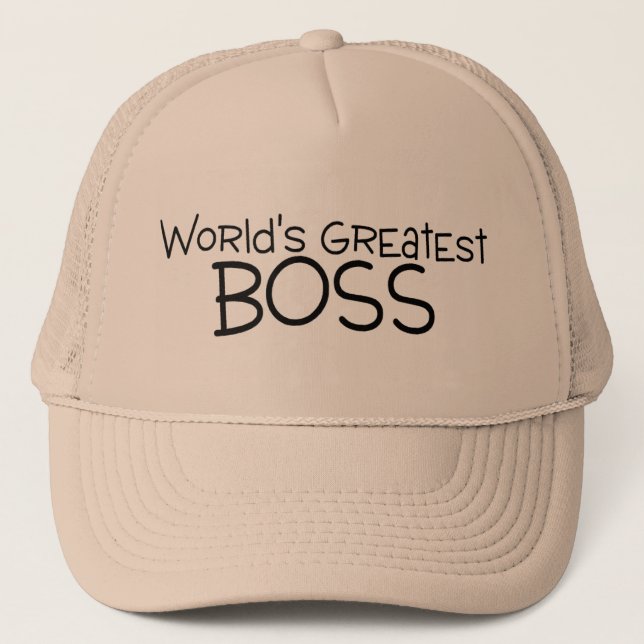 Gorra De Camionero Mundos Boss más grande (Anverso)