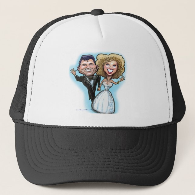 Gorra De Camionero Muñecas de pasteles bodas (Anverso)