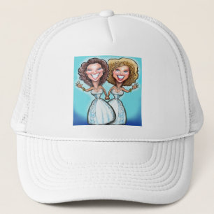 Gorra De Camionero Muñecas de pasteles de Boda lesbiana