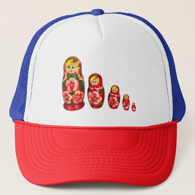 Gorra De Camionero Muñecas rusas de anidación Matryoshka (Anverso)