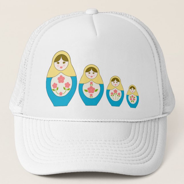 Gorra De Camionero Muñecas rusas de la jerarquización de Matryoshka (Anverso)