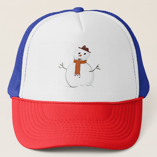Gorra De Camionero Muñeco de nieve (Anverso)