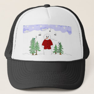 Gorra De Camionero Muñeco de Nieve Musical