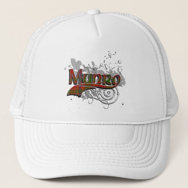 Gorra De Camionero Munro Tartan Grunge (Anverso)