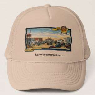 Gorra De Camionero Mural #1 de Cap~ del béisbol:  Plaza del