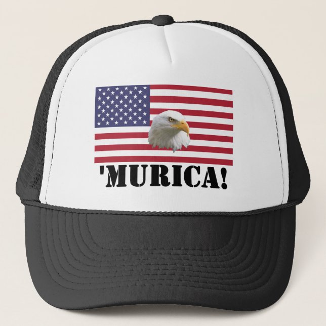 Gorra De Camionero Murica Eagle (Anverso)