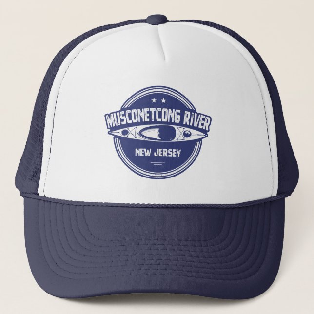 Gorra De Camionero Musconetcong River New Jersey Kayaking (Anverso)