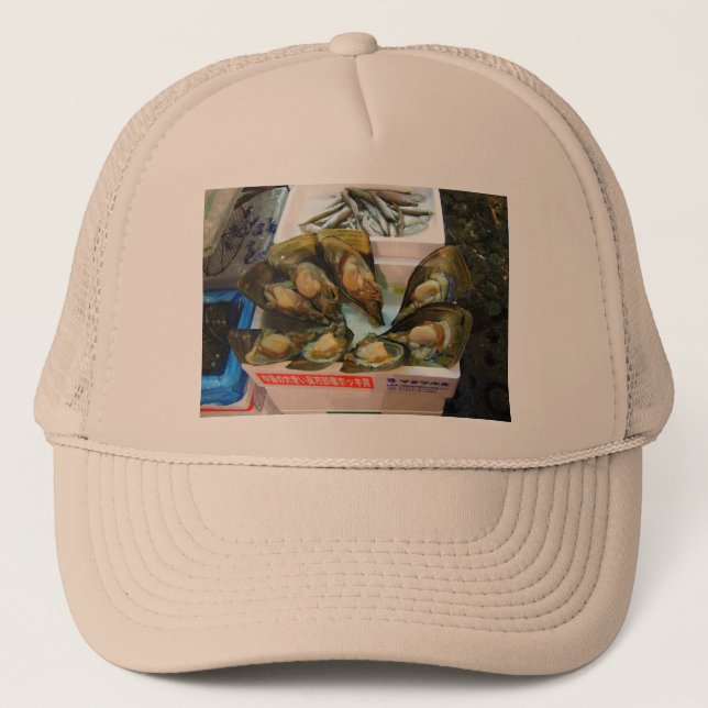 Gorra De Camionero Muselas gigantes Tsukiji Fish Market, Tokio, Japón (Anverso)