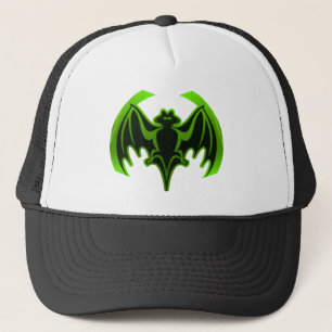 Gorra De Camionero MUSEO Verde en murciélago regalos de Zazzle