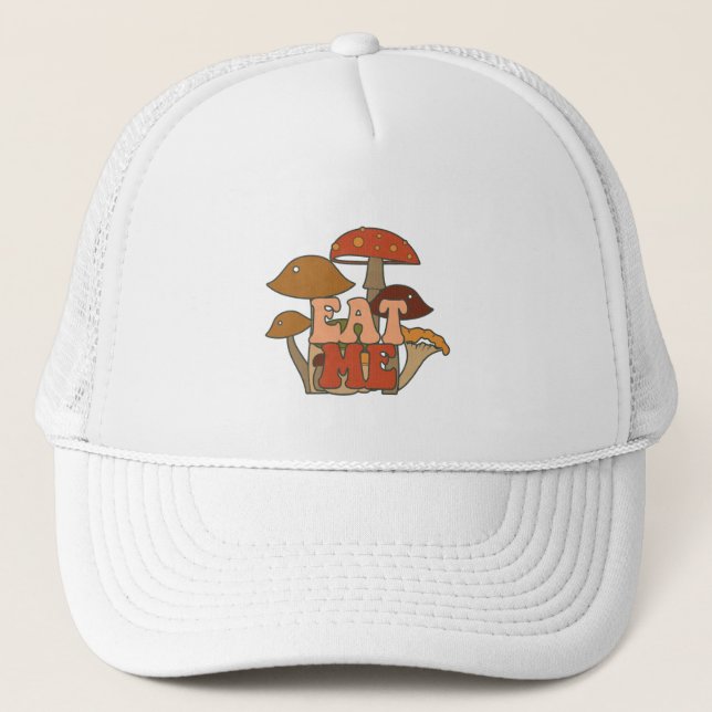 Gorra De Camionero Mushroom retro gracioso | Comerme (Anverso)