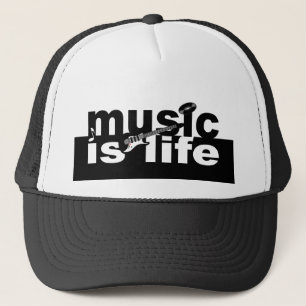 Gorra De Camionero Music is Life hat - choose color