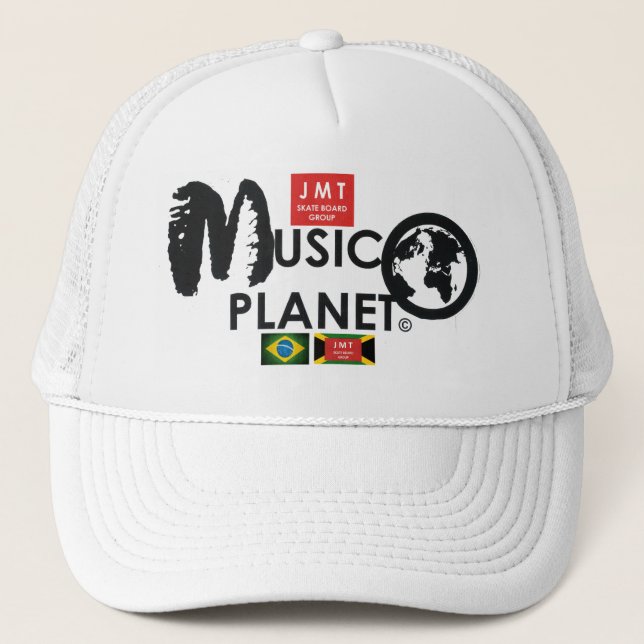 Gorra De Camionero MUSIC PLANET Trucker Hat (Anverso)