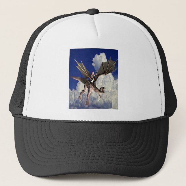 Gorra De Camionero Música de dragón en las nubes (Anverso)