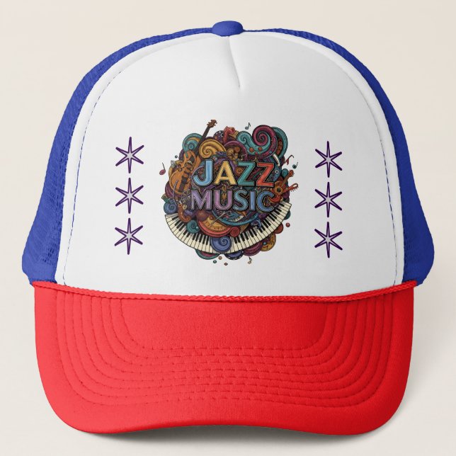 Gorra De Camionero Música de jazz (Anverso)