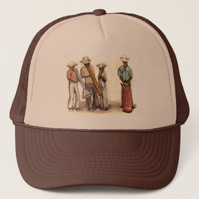 Gorra De Camionero Músicos callejeros de Haití (Anverso)