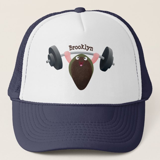 Gorra De Camionero Mussel gracioso trabajando en ilustracion personal (Anverso)