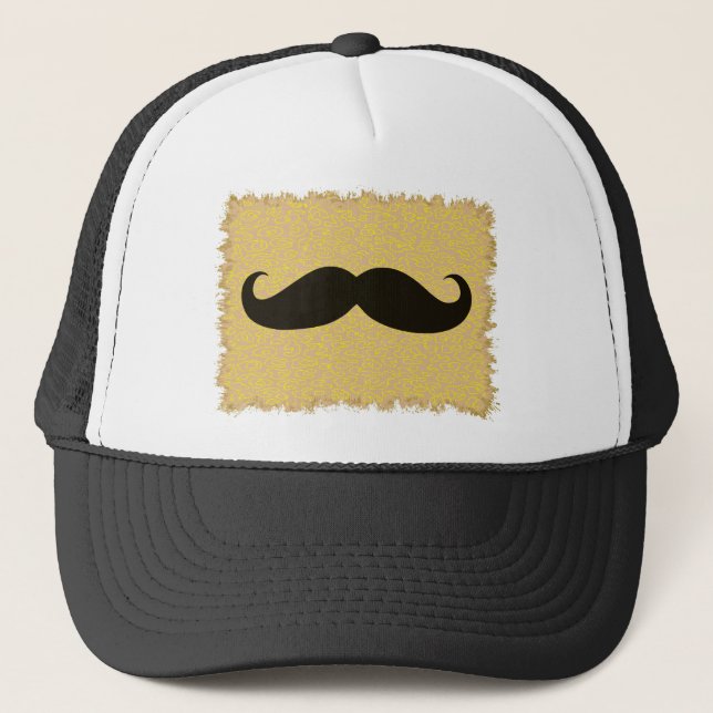 Gorra De Camionero Mustache negro (Anverso)