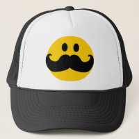 Mustache Yellow Happy Face