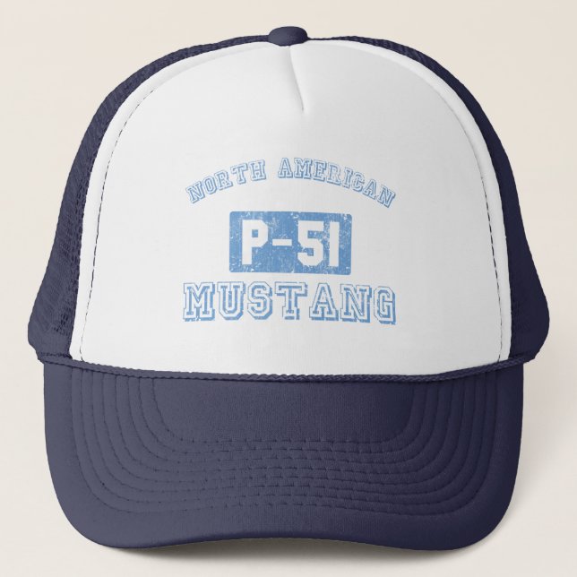 Gorra De Camionero Mustango del NA p-51 - AZUL (Anverso)