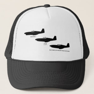 Gorra De Camionero Mustango norteamericano P-51 de la Segunda Guerra