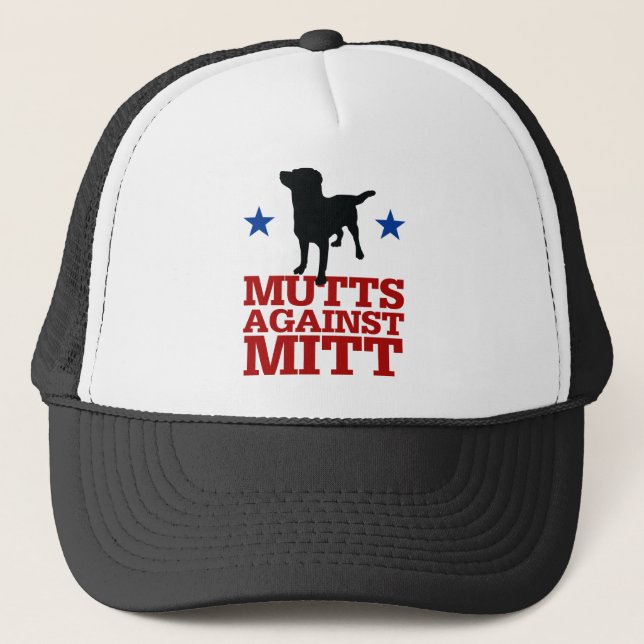 Gorra De Camionero Mutts contra el mitón (Anverso)
