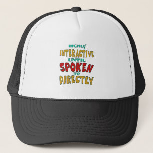 Gorra De Camionero Muy interactivo hasta que se le habla directamente