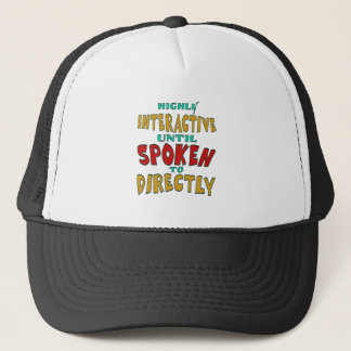 Gorra De Camionero Muy interactivo hasta que se le habla directamente