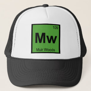 Gorra De Camionero Mw - Muir Woods Química Símbolo de la tabla periód