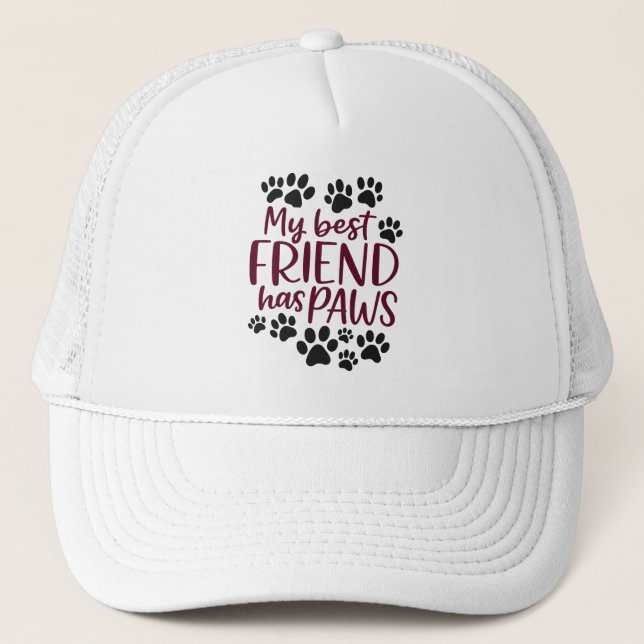 Gorra De Camionero My Best Friend Has Paws Hat (Anverso)