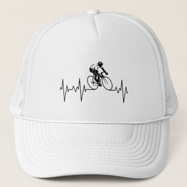 Gorra De Camionero My Heart Beats For Cycling. (Anverso)
