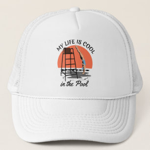 Gorra De Camionero My Life is Cool in the Pool - Perfect Swim Design