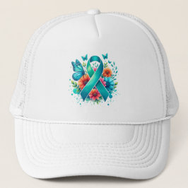 Gorra De Camionero Myasthenia Gravis Cinta de Conciencia Verde azulad