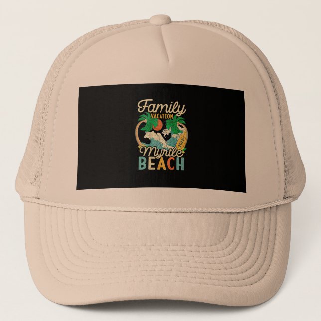 Gorra De Camionero Myrtle Beach Family Vacation 2023 Coincidencia Ret (Anverso)