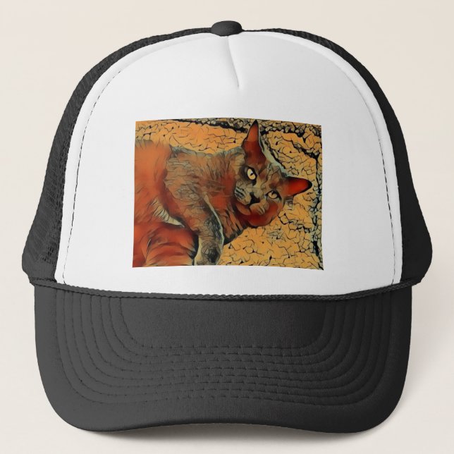 Gorra De Camionero Mysterious Cat (Anverso)
