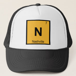 Gorra De Camionero N - Nashville Tennessee Química Tabla Periódica
