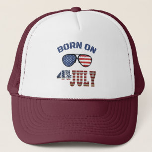 GORRA DE CAMIONERO NACIDO EL 4 DE JULIO