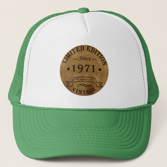 Gorra De Camionero Nacido en 1971 (Anverso)