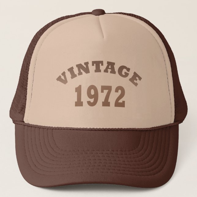 Gorra De Camionero Nacido en 1972, en un antiguo cumpleaños (Anverso)
