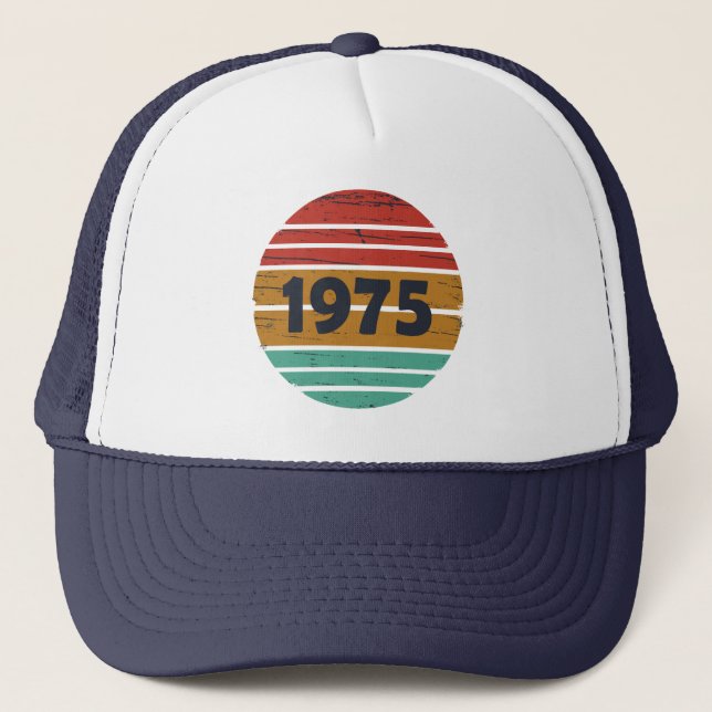 Gorra De Camionero Nacido en 1975, regalo de 50 años (Anverso)