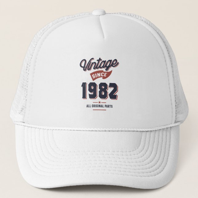 Gorra De Camionero Nacido en 1982 (Anverso)